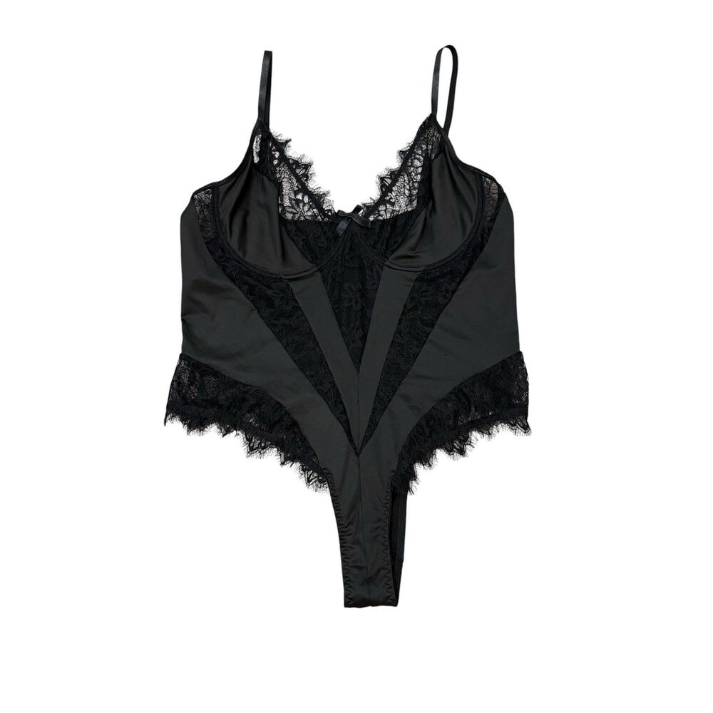 Black Lace Bodysuit Lingerie Size 4XL No Brand